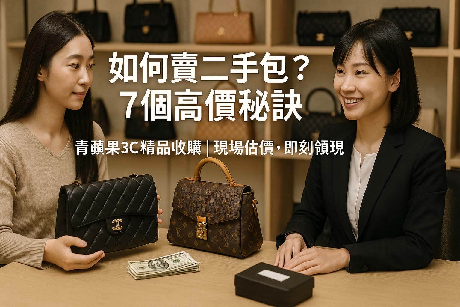 青蘋果3C 教你如何賣二手包｜精品包收購・回收・質借（現場估價・即刻領現）